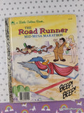 Vintage 1985 The Road Runner: Mid-Mesa Marathon Little Golden Book Hardcover