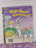 Vintage 1985 Bugs Bunny: Marooned! Little Golden Book Hardcover