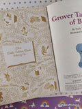 Vintage 1991 Sesame Street: Grover Takes Care of Baby Little Golden Book Hardcover
