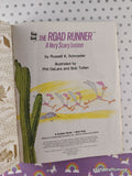 Vintage 1974 1st Printing The Road Runner: A Very Scary Lesson Little Golden Book Hardcover