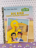 Vintage 1993 Sesame Street: Big Bird Visits Navajo Country Little Golden Book Hardcover