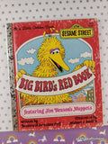 Vintage 1977 Sesame Street: Big Bird's Red Book Little Golden Book Hardcover