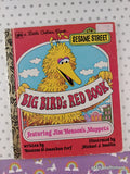 Vintage 1979 5th Printing Sesame Street: Big Bird's Red Book Little Golden Book Hardcover