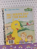 Vintage 1985 Sesame Street: Big Bird's Day on the Farm Little Golden Book Hardcover