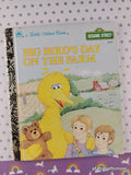 Vintage 1992 Sesame Street: Big Bird's Day on the Farm Little Golden Book Hardcover
