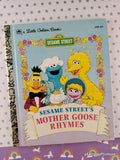 Vintage 1993 Sesame Street's Mother Goose Rhymes Little Golden Book Hardcover