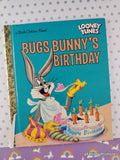 2021 1st Printing Bugs Bunny's Birthday Little Golden Book Hardcover