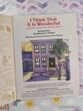 Vintage 1984 Sesame Street: I Think That It Is Wonderful Little Golden Book Hardcover