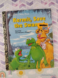 Vintage 1992 Kermit, Save the Swamp! Little Golden Book Hardcover