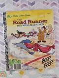 Vintage 1985 The Road Runner: Mid-Mesa Marathon Little Golden Book Hardcover