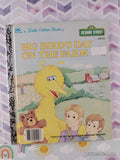 Vintage 1985 Sesame Street: Big Bird's Day on the Farm Little Golden Book Hardcover