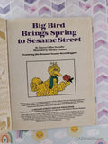 Vintage 1985 Big Bird Brings Spring to Sesame Street Little Golden Book Hardcover