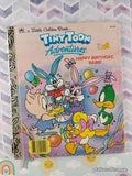 Vintage 1990 1st Printing Tiny Toon Adventures: Happy Birthday Babs! Little Golden Book Hardcover