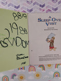 Vintage 1986A Sleep-Over Visit Big Little Golden Book Hardcover