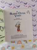 Vintage 1986A Sleep-Over Visit Big Little Golden Book Hardcover
