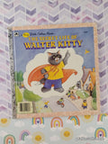 Vintage 1986 The Secret Life of Walter Kitty Big Little Golden Book Hardcover