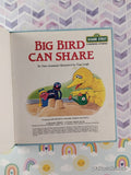 Vintage 1985 Big Bird Can Share Sesame Street Growing-Up Book Hardcover