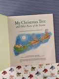 Vintage 1987 My Christmas Tree & Other Poems of the Season Big Little Golden Book Hardcover