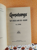 Vintage 1996 1st Printing Say Cheese and Die - Again! Goosebumps #44 Softcover