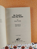 Vintage 1991 1st Printing My Teacher Fried My Brains by Bruce Coville Softcover