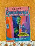 Vintage 1996 1st Printing How to Kill a Monster Goosebumps #46 Softcover