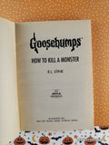 Vintage 1996 1st Printing How to Kill a Monster Goosebumps #46 Softcover