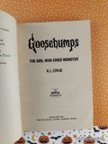 Vintage 1993 1st Printing The Girl Who Cried Monster Goosebumps #8 Softcover