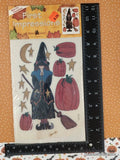 Vintage Esmerelda & Pumpkins Provo Craft First Impressions Rub-on Transfer NEW