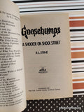 Vintage 1995 1st Printing A Shocker on Shock Street Goosebumps #35 Softcover, Like New