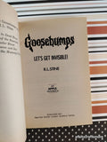 Vintage 1993 Let's Get Invisible! Goosebumps #6 Softcover, Like New