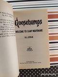 Vintage 1993 Welcome to Camp Nightmare Goosebumps #9 Softcover