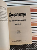 Vintage 1993 The Girl Who Cried Monster Goosebumps #8 Softcover
