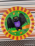 Vintage Pumpkin Hollow Trend Setters Spooky Silly Bats Set/Dessert Plates & Napkins NEW