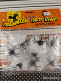 Vintage 1991 Halloween Spiders & Webs Party Favors Unique Industries NEW