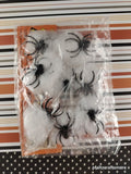 Vintage 1991 Halloween Spiders & Webs Party Favors Unique Industries NEW