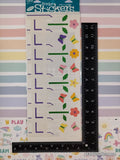 Vintage White Picket Fence Floral #2112-214 Frances Meyer Border Stickers New & Sealed