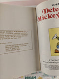 Vintage 1985 Disney's Detective Mickey Mouse Little Golden Book Hardcover