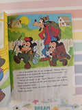 Vintage 1978 Disney's Mickey Mouse & Goofy: The Big Bear Scare Little Golden Book Hardcover