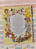 Vintage 1978 Disney's Mickey Mouse & Goofy: The Big Bear Scare Little Golden Book Hardcover