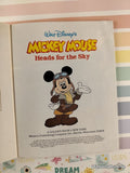 Vintage 1987 Disney's Mickey Mouse Heads for the Sky Little Golden Book Hardcover