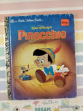 Vintage 1991 Disney's Pinocchio Little Golden Book Hardcover