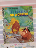 Vintage 1995 Disney's The Lion King: No Worries Little Golden Book Hardcover