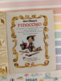 Vintage 1974 35th Printing Disney's Pinocchio Little Golden Book Hardcover