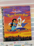Vintage 1996 Disney's Aladdin: The Magic Carpet Ride Little Golden Book Hardcover