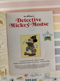 Vintage 1985 Disney's Detective Mickey Mouse Little Golden Book Hardcover