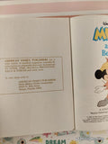 Vintage 1988 1st Printing Disney's Mickey & the Beanstalk Little Golden Book Hardcover
