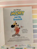 Vintage 1988 1st Printing Disney's Mickey & the Beanstalk Little Golden Book Hardcover