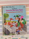 Vintage 1973 Disney's Favorite Nursery Tales Little Golden Book Hardcover