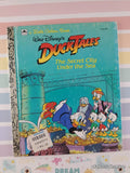Vintage 1990 Disney's Duck Tales: The Secret City Under the Sea Little Golden Book HardcoverVintage 1990 Disney's Duck Tales: The Secret City Under the Sea Little Golden Book Hardcover
