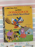 Vintage 1981 12th Printing Disney's Donald Duck & the Witch Next Door Little Golden Book Hardcover